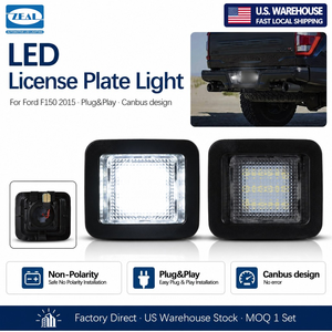 ไฟส่องป้ายทะเบียน LED สีขาวใส สำหรับ <span class=keywords><strong>Ford</strong></span> F150 F150 Raptor ปี 2015 ขึ้นไป จัดส่งจากคลังสินค้าในสหรัฐอเมริกา - Product Image 1