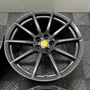Cerchio in Fibra di Carbonio Forgiato Bku 5x114.3 per Ferrari SF90 296 GTB 458 Spider F430 F8 19 20 21 Pollici, Cerchio in Lega Concavo Profondo di Lusso - Product Image 2