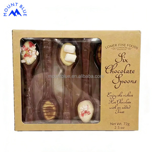 Juego de 6 Cucharas de Chocolate Más Vendido, Malvaviscos y Caramelos de Azúcar, Múltiples Sabores, Café Instantáneo para Diseño Personalizado - Product Image 1