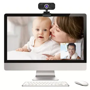 Mini ev ofis dijital çevrimiçi toplantı yayın Web kamera USB HD 1080P için Mic ile PC