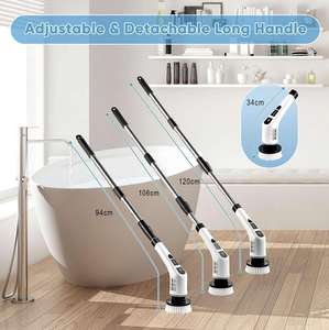 Maxfree Brosse Magique Électrique Sans Fil en Plastique Durable avec Tête en Silicone pour Nettoyage de Sols, Voitures et Cuisines - Product Image 6