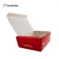Boîte à emporter en papier écologique imprimée en gros avec ouverture facile pour la restauration et la livraison de repas