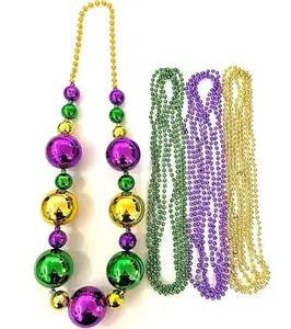 Mardi Gras Parade collana di perline giganti martedì Gras decorazioni per feste