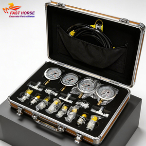 Hangood High Precision Hydraulic Pressure 4 <strong>Gauge</strong> For Kit For Excavator Repair Diagnostic Tools 100% New Guangzhou China - Product Image 1