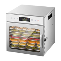 Digitale Timer Temperatuur 18 Trays Roestvrij Staal Fruit En Groenten Uitdroging Machines Fruit Groenten Droogmachine
