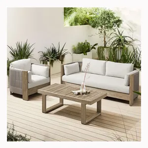 High End Custom comfortable Modern style Outdoor WOODEN Seating set