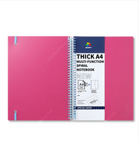 Cuadernos espirales de papel con cubierta de PP para universitarios, tamaño A4/A5, personalizados con impresión a color, para zurdos, para composición y planificación.
