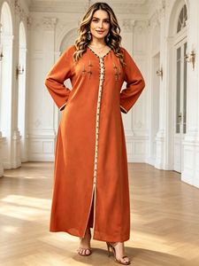 Collezione Estiva: Abito Lungo da Donna con Collo Tondo - Non esitate a chiedere, <span class=keywords><strong>siamo</strong></span> qui per aiutarvi per l'Eid e l'uso quotidiano - Product Image 5