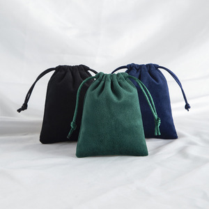 Velvet <b>Drawstring</b> Bags 8x10cm 15x20cm Jewelry Packaging Rectangular Pink Off White Fabric Storage <b>Pouches</b> - Product Image 2