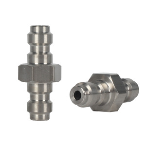 Chaoqiang Stainless Steel 8mm Double Male <b>Quick</b> Coupler 30MPa Air Hose <b>Connector</b> Pneumatic Parts - Product Image 1