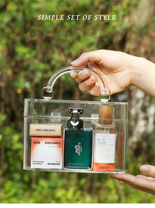 Rõ ràng Acrylic ủng hộ đám cưới hộp với trang trí lưu trữ có nắp đậy phù dâu món quà hiển thị giá cho khách đám cưới - Product Image 6