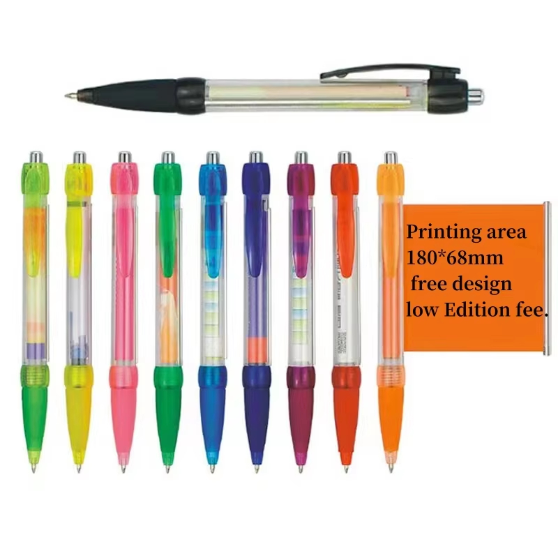 School & Office Supplies Custom logo Multi-Functional Advertising Pen Pattern Banner Metal Material Pen Ballpoint Pens