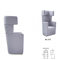 Canapé à dossier haut moderne acoustique modulaire bureau chaise longue canapé intimité canapé Pod