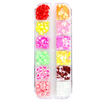 Vente en gros de bijoux scintillants pour la Saint-Valentin Nail Art Paillettes en forme de coeur Patch pour ongles Papillon Nail Art Charms