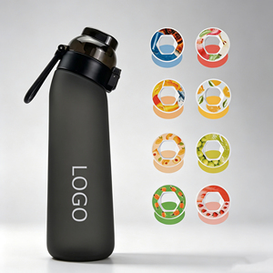 Portable <b>Flip</b> <b>Top</b> Tritan Water <b>Bottle</b> 22oz Gradient Matte Sports <b>Bottles</b> <b>With</b> Scent Ring For Daily Workout Hiking - Product Image 1