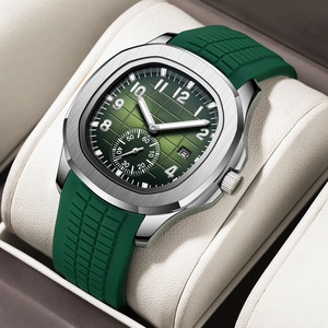 Nuevo Reloj Automático Cuadrado para Hombre 2026, Movimiento Miyota 8215, Correa de Caucho Deportiva, Cristal de Zafiro Verde, Resistente al Agua 50M - Product Image 4