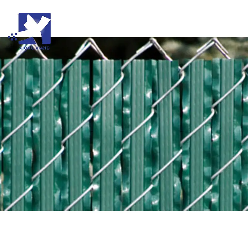 맞춤형 쉽게 조립 PVC 개인 정보 슬레이트 체인 링크 울타리