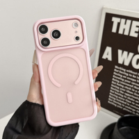 Nouvelle coque de téléphone magnétique mate pour iPhone 17 16 15 14 13 Pro Max, accessoires mobiles de luxe personnalisés avec aimant translucide