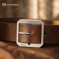 HONMEO Boucle carrée en alliage de zinc personnalisée, double barre, pour ceinture et sangle extérieure, style vintage