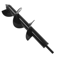 Outils de jardinage en acier au carbone pour le sol, tarières, forets hélicoïdaux et embouts de tarière spirale