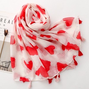 Flower Printed Cotton Feeling Headscarf <b>Beach</b> Travel Stoles for Ladies Long Large Floral Pattern Scarves Shawls - Product Image 4