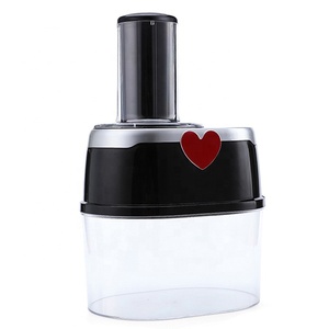 שליטה אחת-מגע 500w גבינה פומפה מכונת מגורר סלט חשמלי עם <span class=keywords><strong>4</strong></span> להבים מפלדת אל חלד - Product Image 2