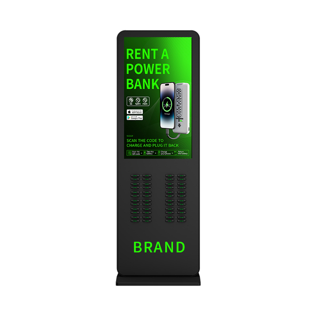Topowerfull TP4348 Trending 48-Slot Portable Fireproof ABS+Metal Fast Charging Power Bank Rental Stations Li-Polymer Battery 36W