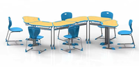 Bureau d'apprentissage modulaire pour salle de classe avec réglage en hauteur par les fabricants