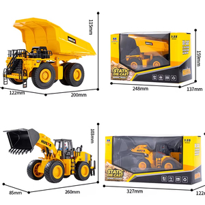 Camión volquete de mina estática, vehículo de ingeniería, modelo de construcción, camión de coche, <span class=keywords><strong>escala</strong></span> <span class=keywords><strong>1</strong></span>:35, aleación de Metal fundido a presión para niños, juguete - Product Image 4