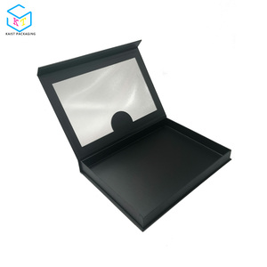 custom sushi togo takeaway black paper magnet box with clear pvc window