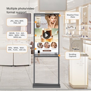 Tầng thường vụ <span class=keywords><strong>32</strong></span> inch <span class=keywords><strong>LCD</strong></span> Máy nghe nhạc quảng cáo <span class=keywords><strong>kiosk</strong></span> dọc Totem siêu mỏng HD màn hình kỹ thuật số biển hiển thị - Product Image 6