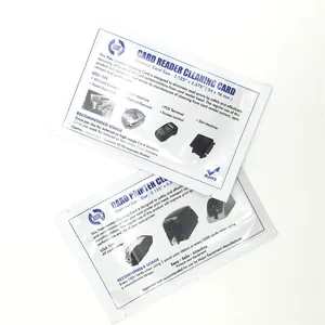 CleanmoホテルドアロックカードリーダーCR80で支払うポンプクレジット/デビットカードリーダーを洗浄するためのクリーニングカード