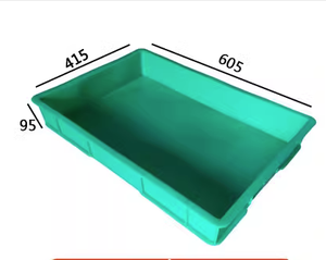 Endüstriyel taşınabilir plastik sandık enjeksiyon kalıplı ev ofis ve depo depolama için istiflenebilir kutu yedek parça ile geri dönüştürülebilir - Product Image 5