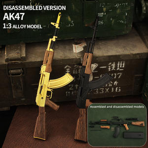 Pistolets miniatures <span class=keywords><strong>AK47</strong></span> miniatures Pistolets miniatures en métal Ornements d'assemblage Pistolet à fusil Modèle Ak 47 Jouet en alliage plastique - Product Image 3