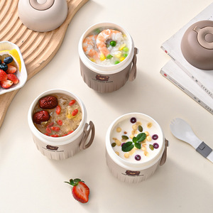 Bento Stainless Steel Food Jar 500Ml <b>Insulated</b> <b>Lunch</b> <b>Box</b> For Office Travel With Carry Bag - Product Image 2