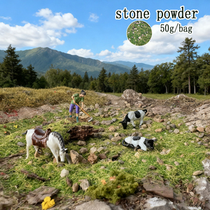 1:35 1:48 1:72 1:87 mô hình quy mô xây dựng thu nhỏ với thảm thực vật đá cỏ mặt đất để bố trí tàu hỏa - Product Image 6