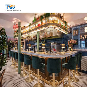 Banco da Cocktail Bar personalizzato in pietra artificiale commerciale - Product Image 2