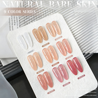 XEIJAYI Vernis à Ongles Gel UV Personnalisé 15ml Série Nude Semi-Transparente Designer Français Non Toxique Longue Durée en Bouteille pour DIY