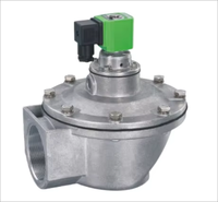 Valve d'impulsion électromagnétique à angle droit de l'acier inoxydable 304,316 DMF-Z-62S pour le dépoussiéreur de protection de l'environnement DN62