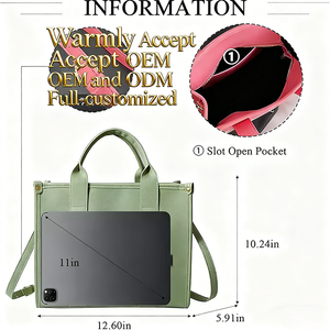 Factory Trendy Women's Work Travel <strong>Satchel</strong> Purses Top Handle Crossbody Handbags PU Tote <strong>Bags</strong> Waterproof Durable Portable - Product Image 6