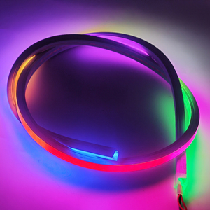 10*10mm Smart RGB Pixel puro Silicone luce <span class=keywords><strong>al</strong></span> <span class=keywords><strong>Neon</strong></span> 12V impermeabile Flex Led luce <span class=keywords><strong>al</strong></span> <span class=keywords><strong>Neon</strong></span> per decorazione interna esterna - Product Image 2