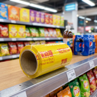 Película de PVC imprimible de marca privada para alimentos, de calidad alimentaria, para supermercados, hoteles, cocinas comerciales.