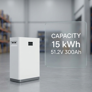 Système de batterie de secours domestique 51,2 V 300 Ah 15 kWh pour stockage d'énergie solaire hors réseau - Product Image 1