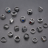Bijoux vintage en gros, bague pour homme en acier inoxydable, bijoux historiques nordiques, bague viking