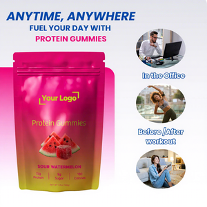 Протеиновые жевательные конфеты (гамми) 15 г на растительной основе, халяль, под собственной торговой маркой, для здорового перекуса, обогащенные необходимыми питательными веществами - Product Image 6