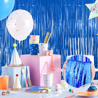 Rideau de porte en soie effet pluie 2x3m, Bannière à franges colorées, Décoration de fête, Décor suspendu, Taille et couleur personnalisables