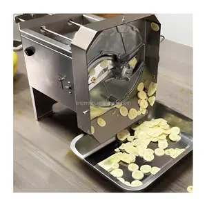 Mini Electric Food Slicer Cafeteria Use Dry Fruit Slicer Small Slicer Plantain Chips Cutter Machine