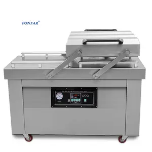 Easy to control operate steadily double chambers vacuum sealer packaging machine