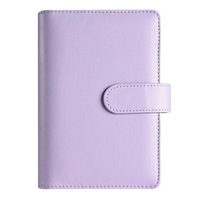 Carnet à feuilles mobiles en cuir A6 personnalisable avec logo imprimé, planificateur de budget, organiseur créatif, cadeau
