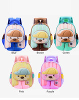 Sac à dos d'école pour enfants en peluche motif ours, personnalisable avec logo, idéal pour la maternelle (garçons et filles) - Vente en gros usine